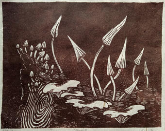 Decay - Lino Print