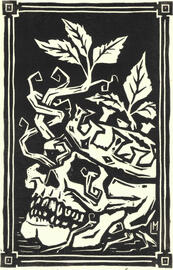 The Dead King - Lino Print