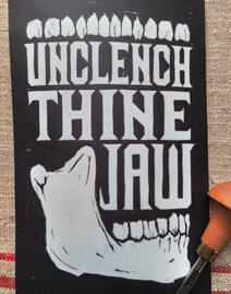 Unclench - Lino Cut